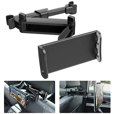 Rotating Telescopic Phone Holder Car Back Seat Headrest Mount For IPhone/iPad • £11.95