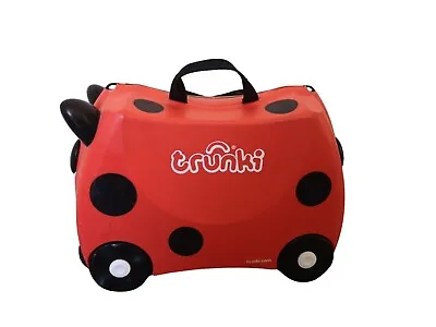 Ladybird Trunki 18L Harley The Ladybug Ride On Kids Suitcase Red Luggage  • £25