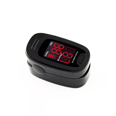 LED Oximeter Spo2 Finger Tip Pulse Oxygen Meter O2 Patient Monitor Black Color • £13.19