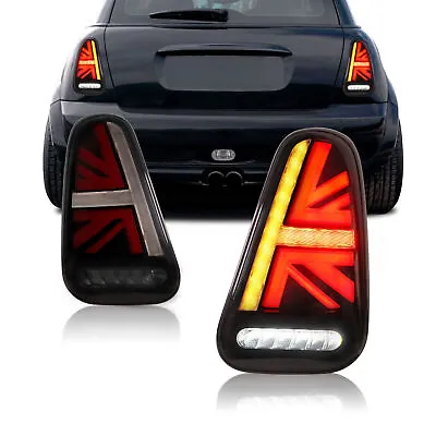 Fits For Mini R50 R52 R53 Cooper 2002-2006 Pair LED Taillights Smoke Rear Lamps • $214.99