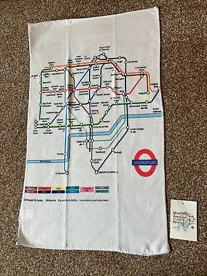 London Underground Tea Towel With Central London Map Only • £4.99