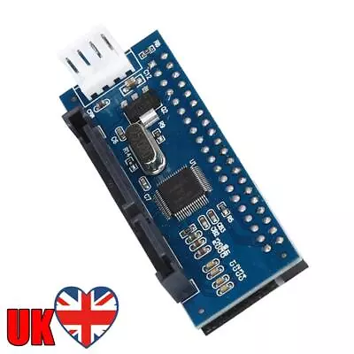 3.5in IDE To SATA HDD Adapter SATA To PATA SSD Adapter Card 1.5Gb/s For Desktops • £5.63