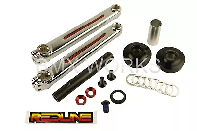 Redline Flight BMX Crank Set Chrome-Moly 175mm & Black American Bottom Bracket • $299