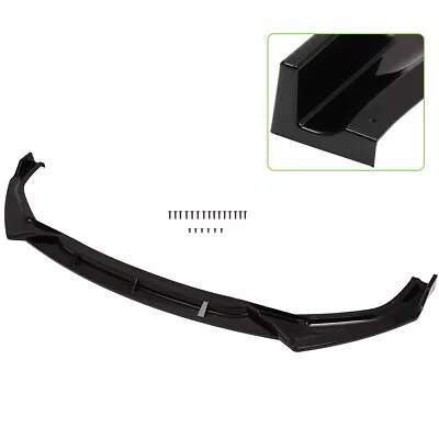 For 2016-2021 Civic Sedan Coupe Painted Black Front Lips Bumper Protector • $44.25