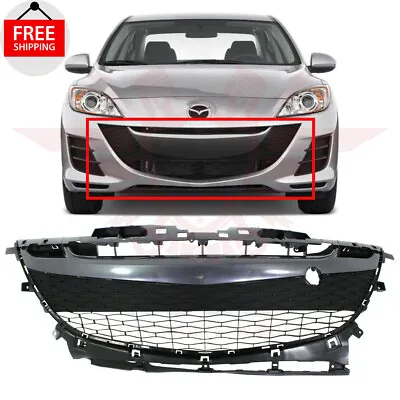 For 2010-2011 Mazda 3 4-Door Front Bumper Grille Assembly Gray Plastic MA1036114 • $173.30