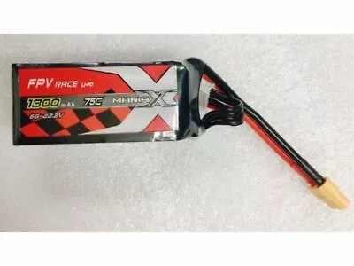 £45.76 • Buy Maniax 6S 1300mAh 22.2V 75C LiPo MX1300-6S-75