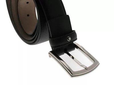 Montblanc 109754 Casual Line Men's Saffiano Black Leather Belt • $234.50