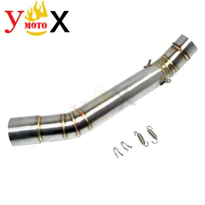 Slip On Middle Exhaust Pipe Mid Link Connection Muffler For Kawasaki Z750 07-12 • $57.24