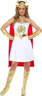 $45.85 • Buy Smiffys 50272L Officially Licensed She-Ra Glitter Print Costume, Women
