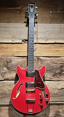 Ibanez Artcore Expressionist AMH90 Electric Guitar Cherry Red Flat • $539.99