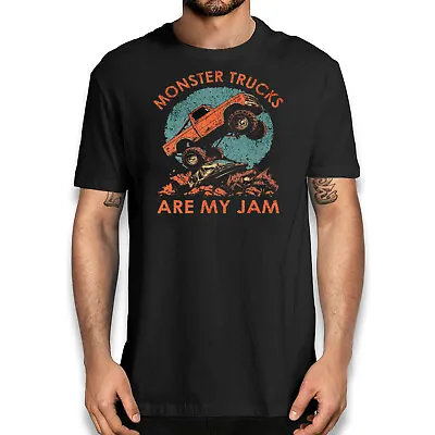 Monster Trucks Are My Jam T-shirt - American Sports Novelty Graphic Tee • $23.99