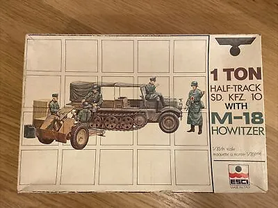 1/35 Esci 5008 1 Ton HALF-TRACK Sd.Kfz.10 With M-18 HOWITZER - NO STICKERS • £29.99