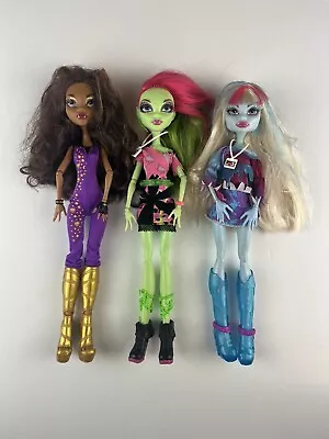 Monster High MUSIC FESTIVAL Doll Lot Clawdeen Wolf Abbey Venus McFlytrap • $45