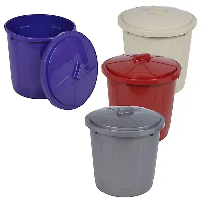 Plastic Large 21L Jolly Bin Waste Twist Lock Lid Dustbin Rubbish Garbage Kitchen • £7.99