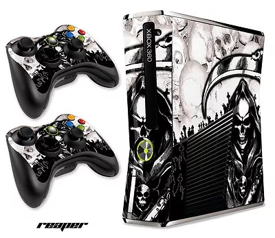 Skin Decal Wrap For Xbox 360 Slim Gaming Console & Controller Xbox360 Slim RPR W • $8.95