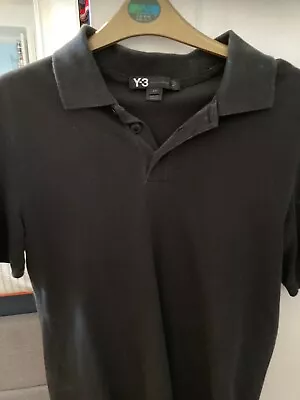 Y3 Black Poli Shirt Small • £25