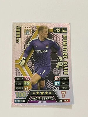 £2.45 • Buy Match Attax 2013/14 13/14 Joe Hart 100 Hundred Club No 441 Great