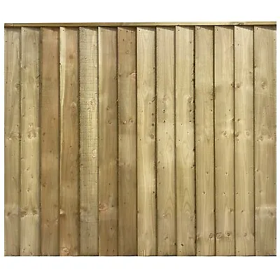 £116.24 • Buy Wooden Garden Lap Fence Panels Overlap Fencing Panel 6ft 5ft 4ft 3ft Tanalised