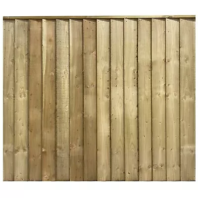 Wooden Garden Lap Fence Panels Overlap Fencing Panel 6ft 5ft 4ft 3ft Tanalised • £99.89