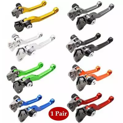 1 Pair Aluminum Anti-fall Brake Clutch Levers Universal Motorcycle Dirt Bike Set • $33.99