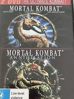 Mortal Kombat / Mortal Kombat Annihilation 2 Disc DVD Like New • $9.95
