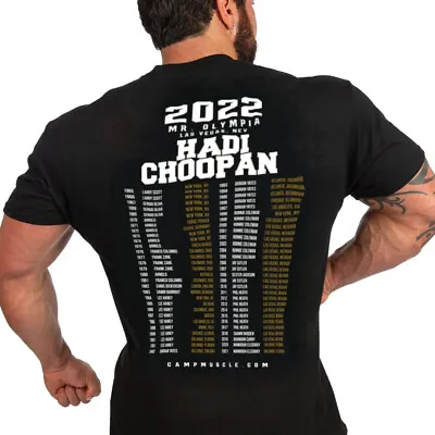 Hadi Choopan 2022  History Of Mr Olympia Bodybuilding Gym Fitness T-Shirt • $22.95