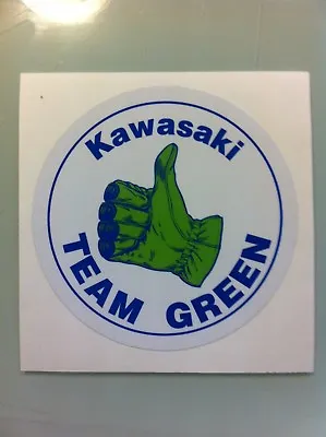 Kawasaki Team Green Round Decal 5  Tecate KX KLR 250 200 125 500 KZ900 KDX • $8.03