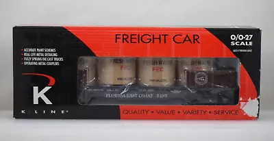 NOS K-Line FLORIDA EAST COAST O Scale Flat Car With Vats - K661-1551 • $79.95