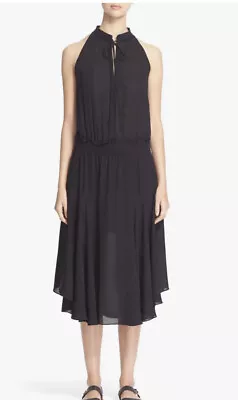 NWOT $625 A.L.C. 'Lewis' 100 Silk Chiffon Dress  Size 2 Black • $55