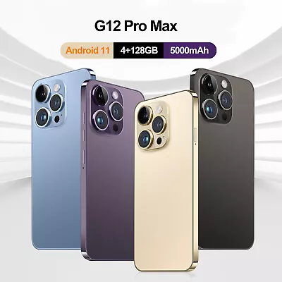 G12 Pro Max 5G 128GB Unlocked Cell Phone DualSIM Smartphone Android 11 5000mAh • $85.59