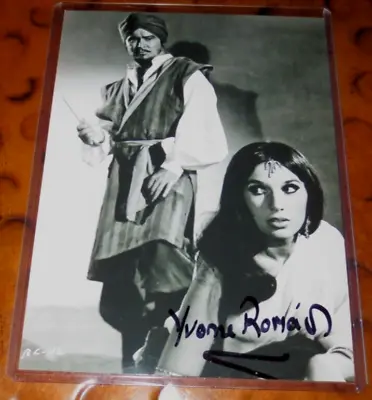 Yvonne Romain Actress Signed Autographed PHOTO Ratina In The Brigand Of Kandahar • $33.72