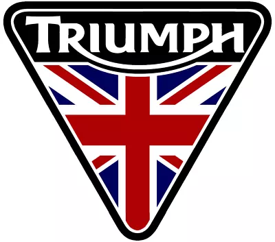 Triumph Union Jack X2 Sticker/decal For Motorbikes And Helmets 59mm X 53mm • £4.39