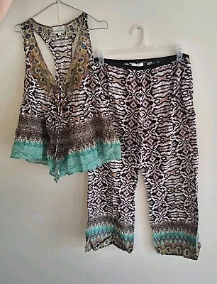 Vintage Camilla Franks Eyasi Stillness Top & Pants Set Size 3 Large $4 EXPRESS • $299