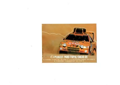 Peugeot 405 T16 Paris Tripoli Dakar 90 Esso Michelin Top Sticker / Sticker • $6.38