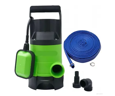 £44.99 • Buy Submersible Water Pump 1100W W/ 15m Hose 14,000L Per Hour Flow Rate
