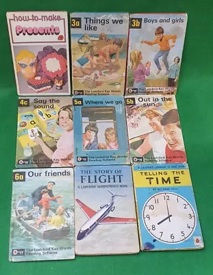 9 Vintage Ladybird Books - Key Words How To Make Story Of Flight Etc • £7.99