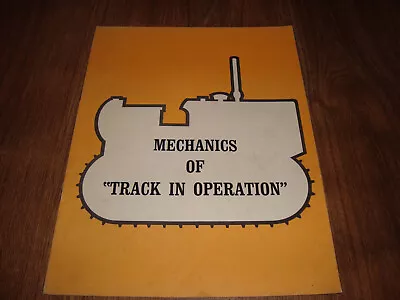 Vintage Mechanics Of Track In Operation Catalog • $9.99