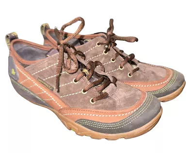 Merrell Mimosa Lace Cocoa Hiking Trail Shoes J68164 Women's Size 7.5 Brown Suede • $25.99