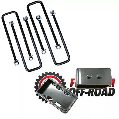 Freedom Offroad 3” Rear Lift Leveling Blocks + U Bolts For 2004-23 Ford F-150 • $90