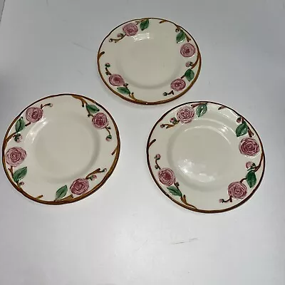 Vintage Metlox Camellia Bread & Butter Appetizer Plates 6 1/4    Calif. Set Of 3 • $19.99