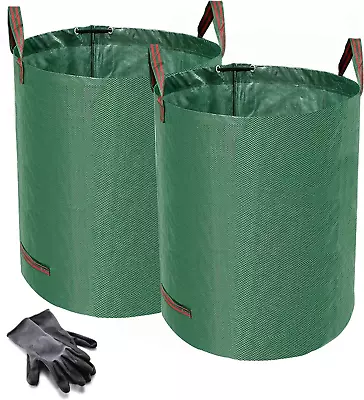 Norjews Heavy Duty Garden Waste Bags - 300 Litre - 2 Sacks - BONUS 1 Pair Gloves • £19.71