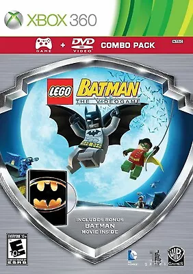 LEGO Batman: The Videogame Combo Pack GAME & DVD (Microsoft Xbox 360 2008) • $19.99