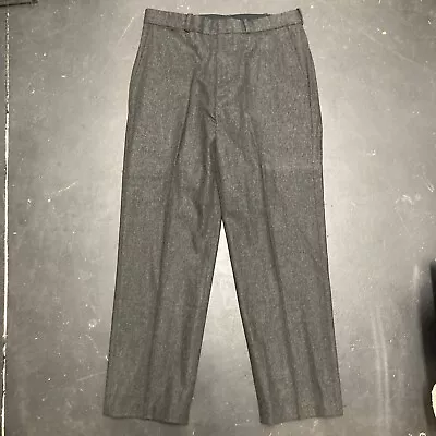 Vintage Polo Ralph Lauren Pants Men's Gray 34x30 Wool Blend Flannel Heavyweight • $65