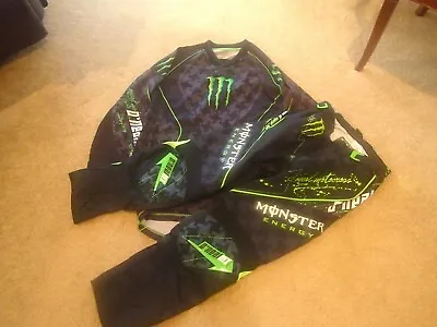 Motocross Pants And Jersey Monster Energy Size 32 O'Neal Mx Excellent Condition • $129.95