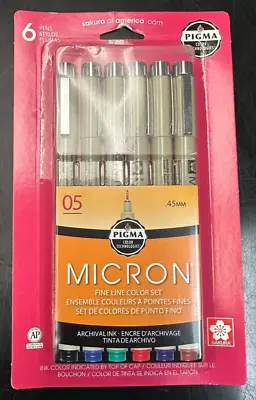 Sakura PIGMA MICRON .45 Fine Line Color Set #30065 • $8.95