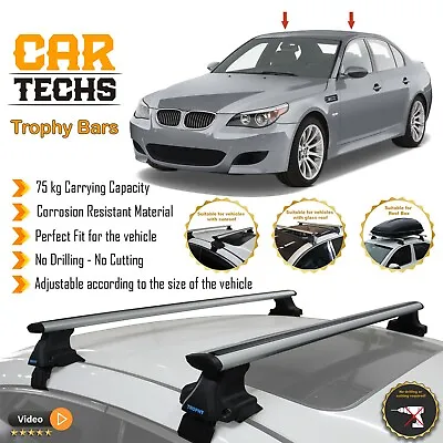 Fits BMW 5 Series E60  2000-2024 Smooth Top Roof Rack Cross Bar Carrier Rail • $229