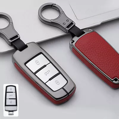 Zinc Alloy Car Remote Key Case Shell Cover Holder For VW Passat B6 CC Key Chain • $25.20