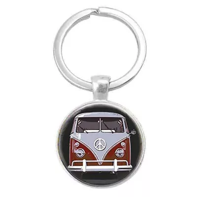 VW Kombi Cabochon Glass Keyring • $10.50