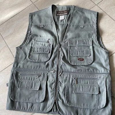 UK Mens Multi Pocket Vest Hiking Hunting Fishing Waistcoat Body Jacket • £8.99