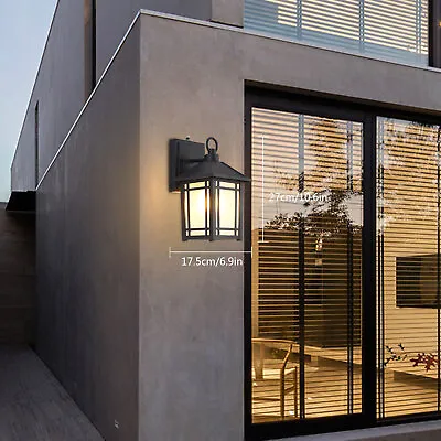 Porch Sconce Outdoor Motion Sensor Light Fixture Dusk To Dawn Wall Mounted Lamp • $33.25